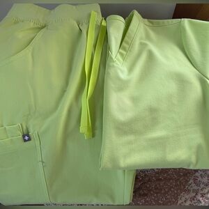 Figs Women's Straight Leg Pants - Bright Yellow